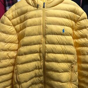 Ralph Lauren Men's Yellow Puffer Jacket